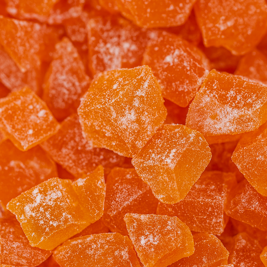 Orange Crackle Hard Rock Candy